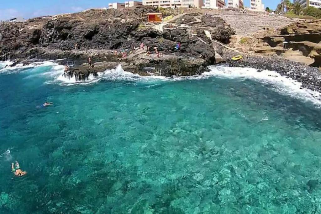 Amazing Seaview Balcon Del Mar Glass Veranda Costa Del Silencio Kültér fotó